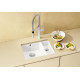 Керамічна кухонна мийка Blanco SUBLINE 350/150-U Глянцевий Магнолія, під стільницю (523742)