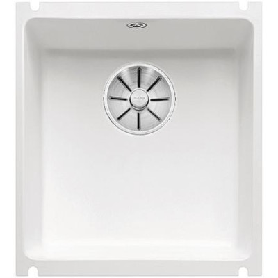 Керамічна кухонна мийка Blanco SUBLINE 375-U Глянцевий Білий, під стільницю (523726)