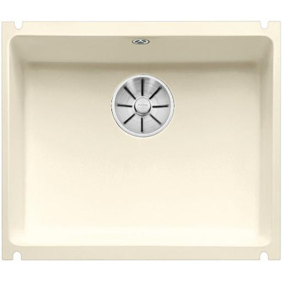 Керамічна кухонна мийка Blanco SUBLINE 500-U Глянцевий Магнолія, під стільницю (523734)