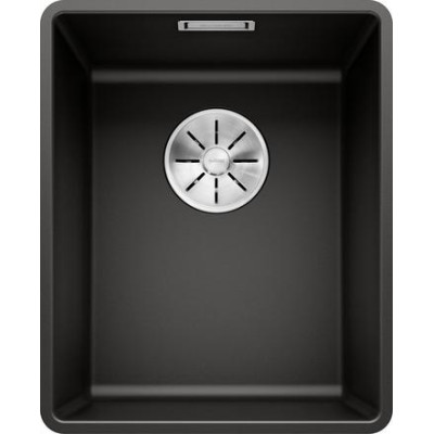 Кам'яна кухонна мийка Blanco SUBLINE 320-F Чорний в рівень зі стільницею (525982)