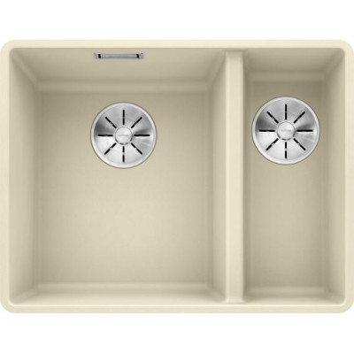 Кам'яна кухонна мийка Blanco SUBLINE 340/160-F Жасмин в один рівень зі стільницею (523572)