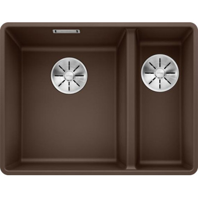Кам'яна кухонна мийка Blanco SUBLINE 340/160-F Кава в один рівень зі стільницею (523573)