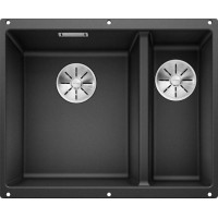 Каменная кухонная мойка Blanco SUBLINE 340/160-U Антрацит под столешницу чаша слева (523548)