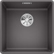 Кам'яна кухонна мийка Blanco SUBLINE 400-F Темна Скеля в рівень зі стільницею (523495)