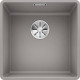 Каменная кухонная мойка Blanco SUBLINE 400-F Алюметаллик в уровень со столешницей (523496)