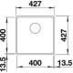 Каменная кухонная мойка Blanco SUBLINE 400-F Антрацит в уровень со столешницей (523475)