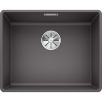 Кам'яна кухонна мийка Blanco SUBLINE 500-F Темна скеля в рівень зі стільницею (523533)