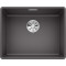 Кам'яна кухонна мийка Blanco SUBLINE 500-F Темна Скеля в рівень зі стільницею (523533)