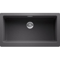 Кам'яна кухонна мийка Blanco VINTERA XL 9-UF Темна скеля, під стільницю (526102)