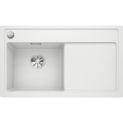 Кам'яна кухонна мийка Blanco ZENAR 45S-F Білий чаша ліворуч в рівень зі стільницею (523822)