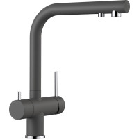 Кухонный каменный смеситель Blanco FONTAS II Темная скала (523137)