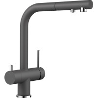 Кухонний кам'яний змішувач Blanco FONTAS-S II Темна скеля (525207)