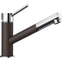 Кухонный каменный смеситель Blanco KANO-S Хром/Кофе (525043)