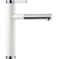 Кухонный каменный смеситель Blanco LINEE-S Хром/Белый (518441)